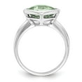 thumbnail image 2 of Sterling Silver Rhodium Green Quartz Ring, 2 of 6