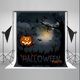 thumbnail image 1 of Fondo de Fotografía ABPHQTO Halloween 150x220cm con Cara de Calabaza Murciélago y Luna, 1 of 2