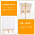 thumbnail image 4 of Model Paint Stand Mini Canvas Painting Set White Synthetic Material 2Pcs 7.9X7.9X0.4In, 4 of 8