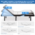 thumbnail image 6 of Cottinch Full Adjustable Bed Base Frame with 3-Speed Massage, Adjustable Bed Base Dual Motor Bed Frame 2 USB Ports Head and Foot Incline with Wireless Remote Control, 6 of 9