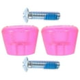 thumbnail image 1 of Shisuyan Butées d'Orteils de Patins Transparentes Roses pour Sécurité de Patinage à Roulettes 1 Paire, 1 of 8