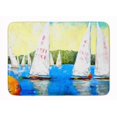 thumbnail image 1 of Carolines Treasures MW1094RUG Sailboats Round the Mark Machine Washable Memory Foam Mat, 1 of 4