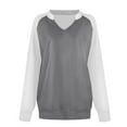 thumbnail image 4 of ManxiVoo Women's Loose Casual Drop Shoulder Pullover Sweater Comfortable Blend Fashion Top for Daily Wear L Size Grey, 4 of 5