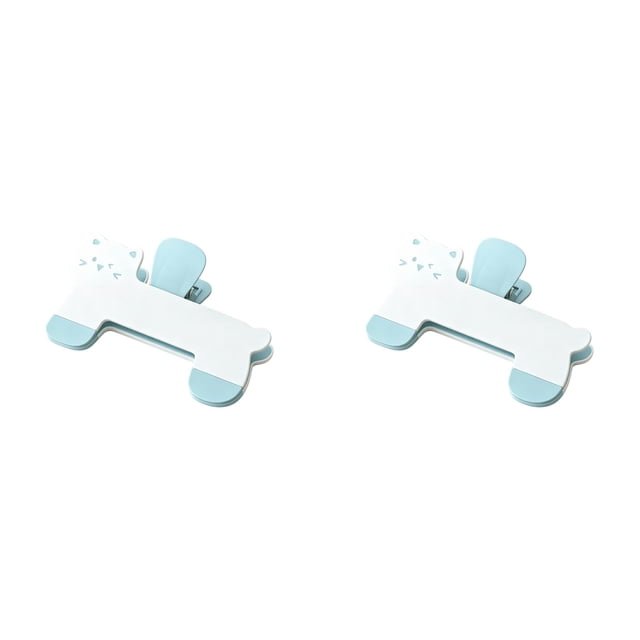 2Pc Cat Page Clips Cat Page Clips Plastic For Office Desk Textbook (D)