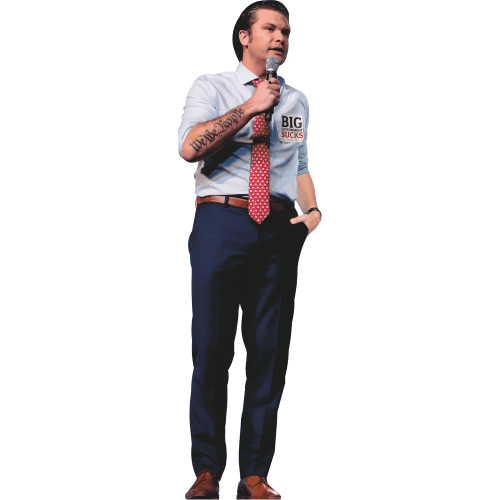 H38250 Pete Hegseth Secretary of Defense Nominee Cardboard Cutout Standee Standup