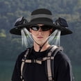 thumbnail image 4 of Kugisaki Sun Hat with Fans Solar Power Fan Wide Brim Sun Hat Fishing Essentials for Hiking Beach Summer Outdoor, 4 of 6