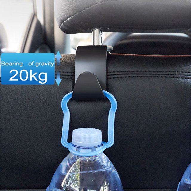 2@# Car Interior Utility Rack Storage Fastener Clip Car Seat Headrest Hanger Car Interior Utility Rack Clips Car Seat HookPractical car hook He Qiyong unisex