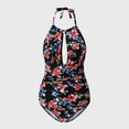 thumbnail image 4 of One Piece Swimsuit Women Tie Back Plus Size Strappy Bikini,Pink,2XL, 4 of 4