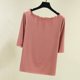 thumbnail image 1 of Fiudx Camisas para Mujer Camiseta Holgada con Cuello de Una Línea de Color Sólido para Mujer y para Mujer Top de Manga Media de Primavera y Verano Top/Shir de Hombro de Una Línea de Manga Corta, 1 of 5