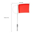 thumbnail image 2 of OUNONA Drapeau en Acier Inoxydable Rouge Durable Direction du Vent pour Décoration de Bateau et Yacht Extérieur, 2 of 8