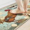 thumbnail image 4 of Set of 2 Rooster Kitchen Rugs Non Skid, Washable Chicken Rugs for Kitchen Floor,Farmhouse Decorative Rooster Kitchen Mats and Rugs for Seasonal, 4 of 6