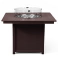 thumbnail image 5 of WestinTrends Helios Modern Outdoor Patio Propane 42" Square Fire Pit Table (Rocks Not Included), Dark Brown, 5 of 14
