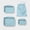Muddy Aqua, variant on 4-Piece Packing Cube Set, Recycled Polyester Travel Organizers for Luggage & Suitcase Storage
