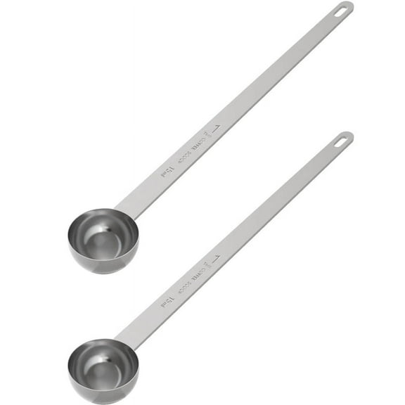 2PCS 2 Tablespoon Coffee Scoop,9.5inch Long Handle Measuring Spoon,Two Tbsp (15 Ml) Coffee Scooper,Stainless Steel Scoop