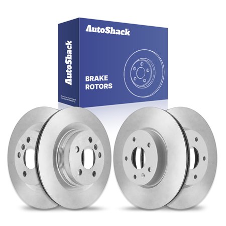 AutoShack Front & Rear Brake Rotors | Replacement For 2016-2022 BMW X1 2018-2023 X2 2020-2023 228i xDrive Gran Coupe 2021-2023 228i Gran Coupe 2018-2023 Mini Cooper Countryman AWD | 4-PC Set