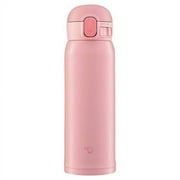 ZOJIRUSHI Water bottle One-touch stainless steel mug seamless 0.48L Peach pink sm-WA48-PA