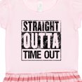 thumbnail image 3 of Inktastic Straight Outta Time out Gift Toddler Girl Dress, 3 of 4