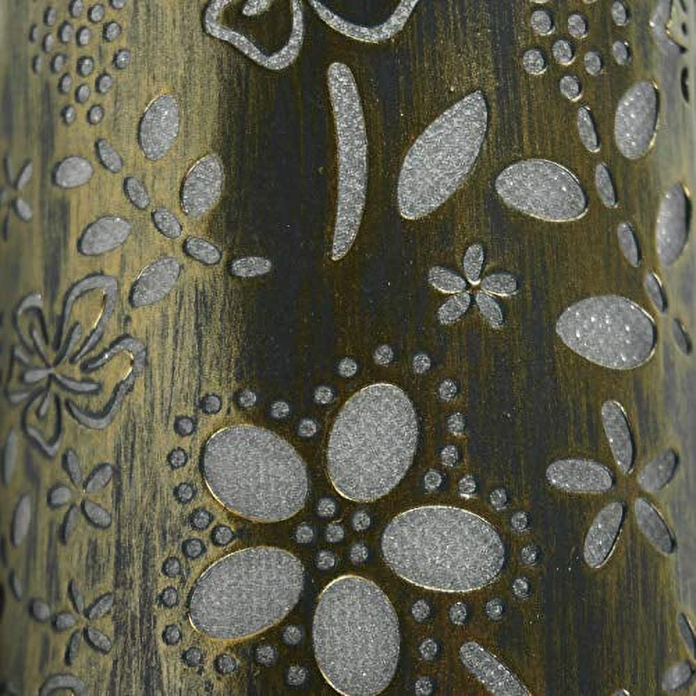 K-Cliffs Bronze Floral Plug-in Fragrance Warmer Diffuser for Scented Wax Cubes & Essential Oils