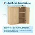 thumbnail image 3 of Huisuilinss Fluted Sideboard Buffet Cabinet,3-Tier Kitchen Storage Cabinet With 2 Adjustable Shelves,Accent Cabinet Coffee Bar Console Table For Dining Room Entryway Corridor Living Room, 3 of 8