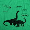 thumbnail image 2 of Mens Santa Dinosaurs T Shirt Funny Xmas Dino Meteor Extinction Joke Tee for Guys Graphic Tees, 2 of 9