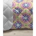 thumbnail image 3 of Mandala Down Alternative Comforter, Flourish Pattern with Paisley Botanical Garden Curvy Persian Fashion, Microfiber Quilt for All Season, 5 Sizes, Yellow and Pale Yellow, by Ambesonne, 3 of 3