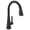 Matte Black, variant on Delta 19802Z-Dst Lenta Single-Handle Pull-Down Kitchen Faucet - Chrome