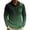 Dark Green, variant on Men's St. Patrick's Day Shamrock Henley Long Sleeve Pullover Casual Top Shirt
