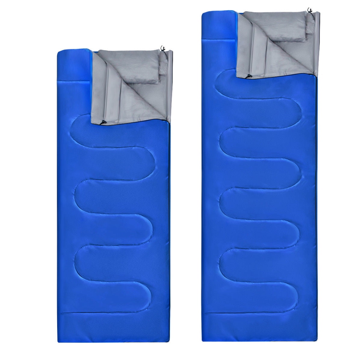 Goplus  Double 2 Person Sleeping Bag Waterproof w/ 2 Pillows Camping Queen Size XL