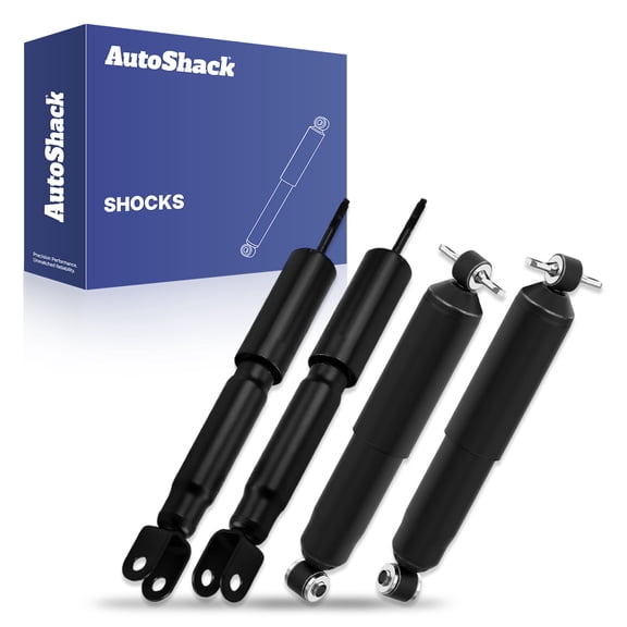AutoShack Front & Rear Shock Absorbers for Chevrolet & GMC, Express 2500 2003 Savana 2500 2003, AWD V6 4.3L V8 4.8L 5.3L 6.0L