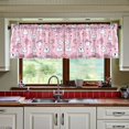 thumbnail image 3 of Yayeee Kitchen Curtains Tier Set of 2 Light Filtering 57"x24" Over Sink Window Panels, Pink Halloween, 3 of 7