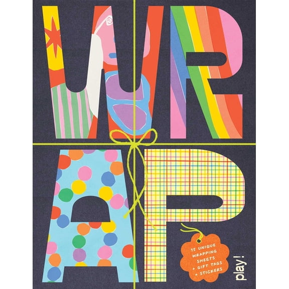 Wrap: Play! - Gift Wrapping Paper Book with Gift Tags, (Paperback)