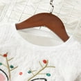 thumbnail image 4 of Girl Winter Sweater Christmas Reindeer Pattern Knit Pullovers Tops, 4 of 8