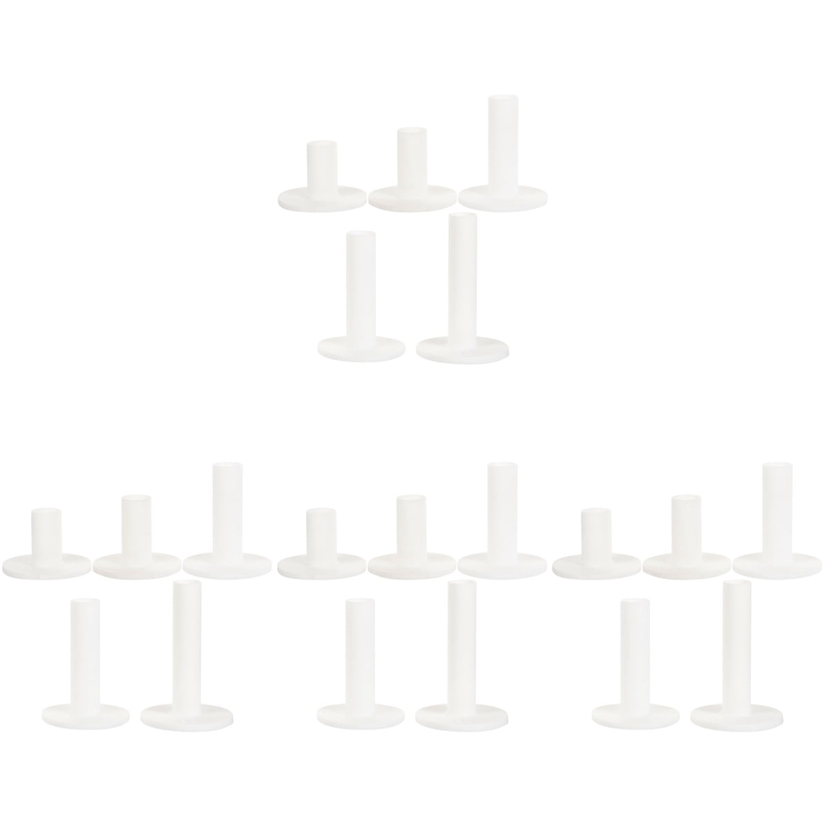 CRILSTYLEO Silicone Golf Tees White for Outdoor Use Stronger Shot 20Pcs