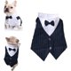 thumbnail image 1 of Ropa para mascotas Camisa para perro Esmoquin para perro Camisa de pajarita adecuada para boda Cachorro Bulldog francés Pug (L, Camisa de pajarita), 1 of 5