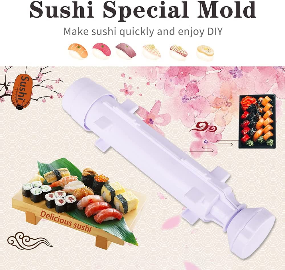1pc Professional Super Space Sushi Bazooka, Upgrade Sushi Roller Mold  Plastic, Rice Vegetable Meat Diy Sushi Making Kit Machinekitchen Utensils