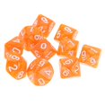 thumbnail image 2 of 10 Uds. Dados De 10 Lados D10 Dados Poliédricos Para Juego De Mazmorras Y Dragones Naranja Sunnimix Dados poliédricos, 2 of 7