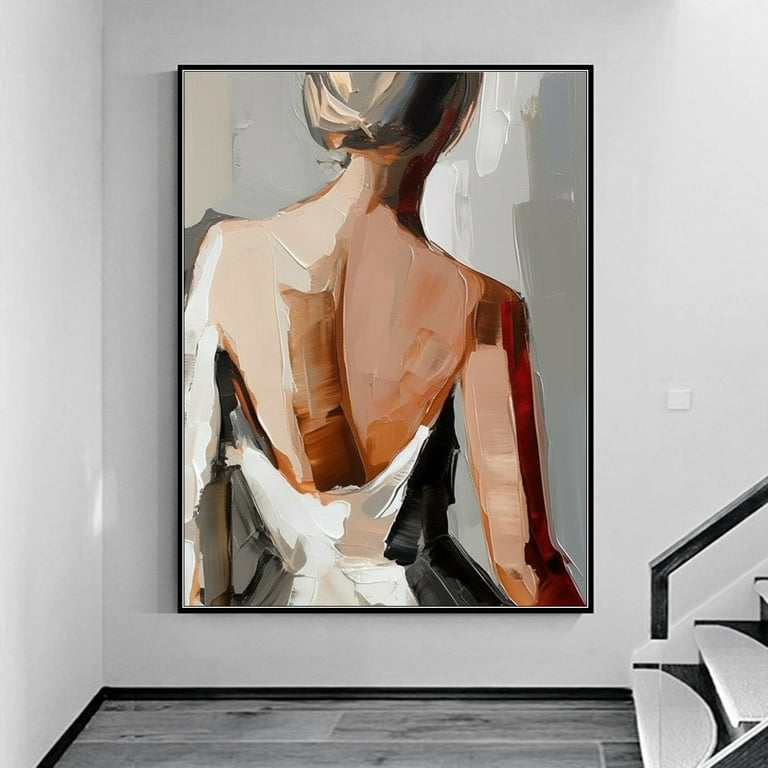 Original Portrait Painting Woman Female Modern Portrait Painting For