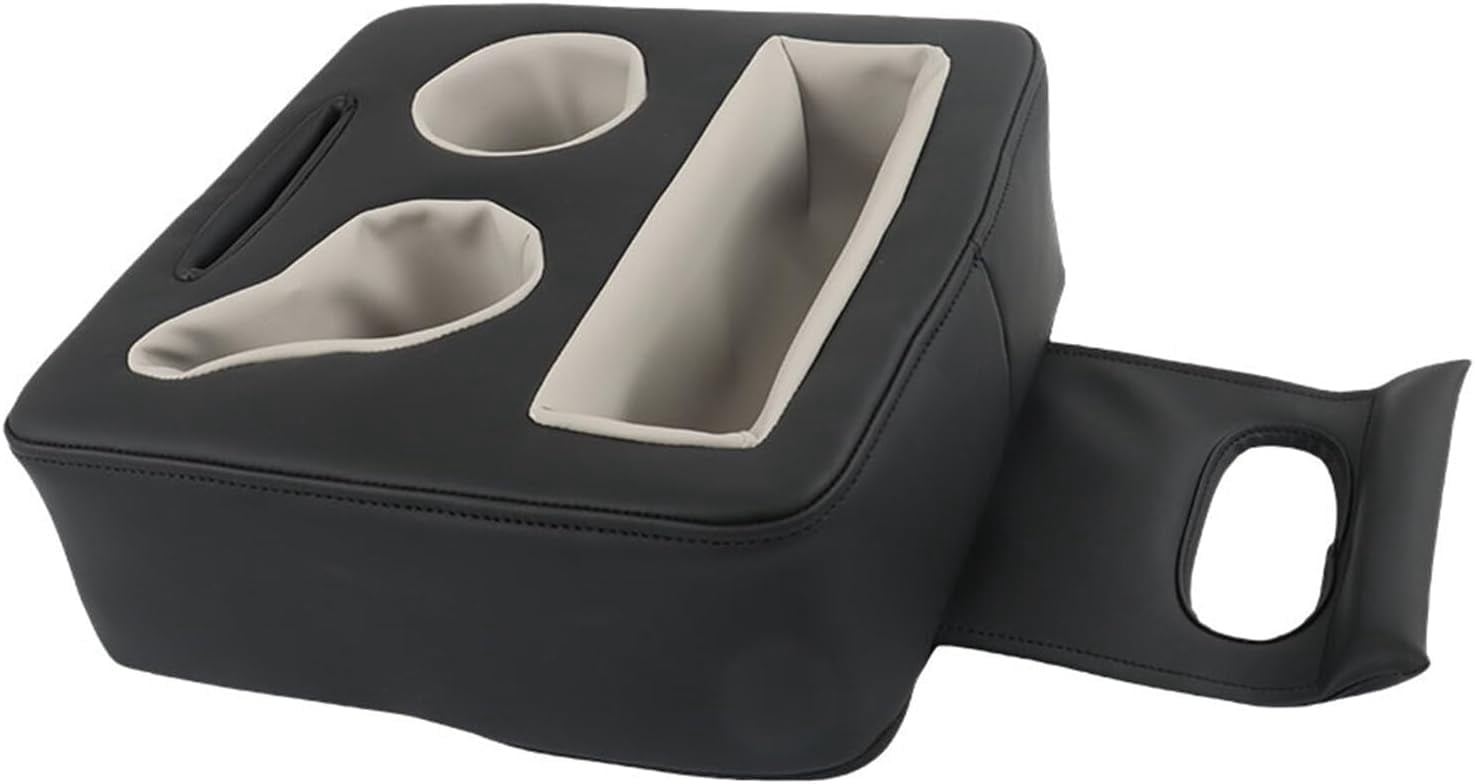 SEBLAFF 3.54-3.94Inch Wide Black Car Cup Holder Back Seat Couch Car Sofa Storage Boat Tray Back Seat Organizer