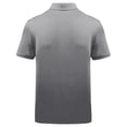thumbnail image 5 of SGFCWSX Mens Polo Shirts Short Sleeve Quick-Dry Solid Slim Fit Casual Golf Shirts for Men Gray Size 4XL, 5 of 5