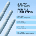 thumbnail image 5 of Tideway 360° Airflow Styler Flat Iron Hair Straightener and Curler 2 in 1, Ionic Smoothing with 4 Temp, Blue, 5 of 9