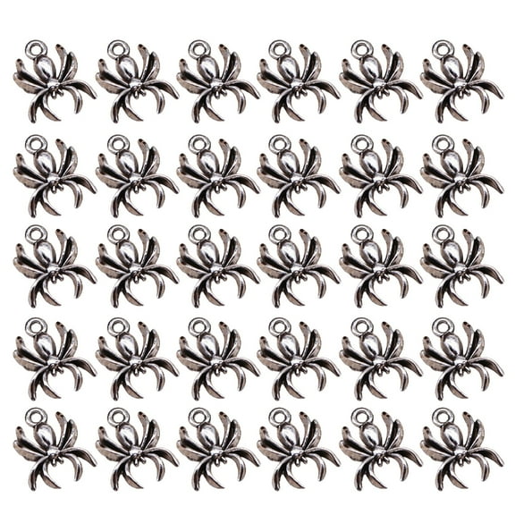 30pcs Spiders Jewelry and Charm Spiders Charm For Necklace And Bracelet Designs