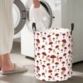 thumbnail image 6 of KLL Red Mushroom Waterproof Foldable Laundry Hamper Bucket with Handles for Storage Bin,Kids Room,Home Organizer (Medium ), 6 of 7