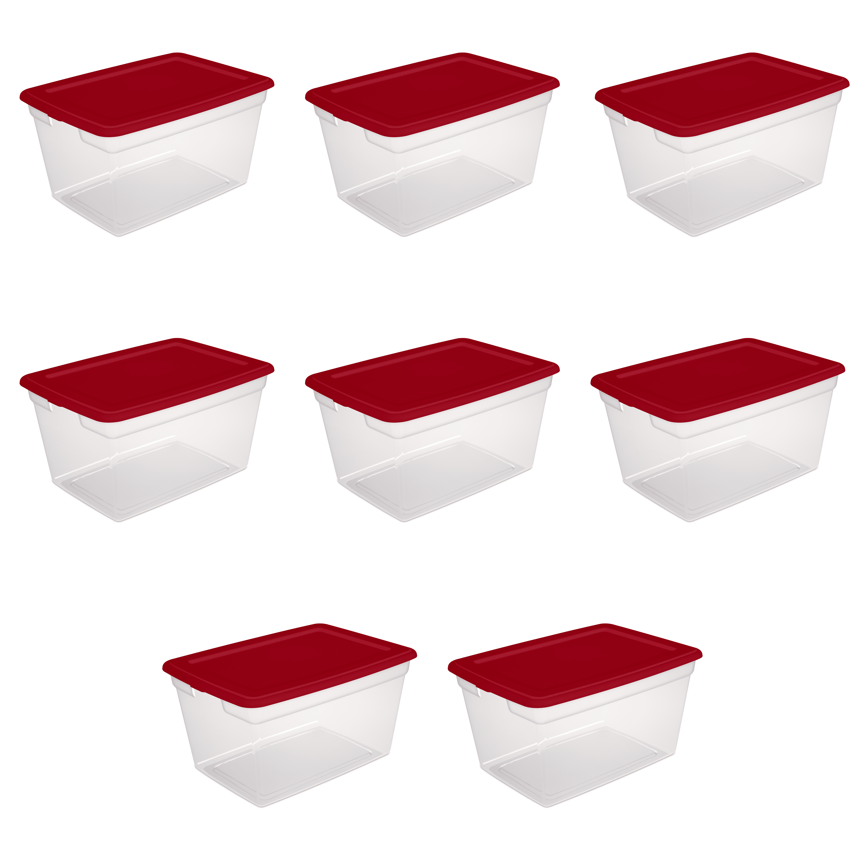 Sterilite 58 Qt. Storage Box Infra Red - Walmart.com - Walmart.com