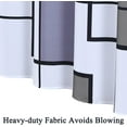 thumbnail image 6 of Shower Curtain Light Grey, Black Shower Curtain for Bathroom,Grey and White Bathroom Shower Curtain Set Water Repellent and Washable Bath Curtain with Modern Style for Hotels Bathtubs,72x72, 6 of 6