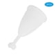 thumbnail image 3 of 2Pcs Silicone Menstrual Cup Women Female Feminine Hygiene Cup Menstruation SuppliesHeart Shaped White S, 3 of 4