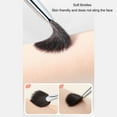thumbnail image 3 of Highlighter Brush, Fine Bristles Mini Fan Makeup Brush  For Commuting, 3 of 8