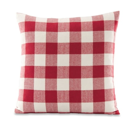 Black Buffalo Check Pillow Better Homes & Gardens Feather Filled Buffalo Check Decorative Throw Pillow, 18