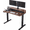 WALNUT, variant on 32" x 21" Electric Standing Desk with 2 Drawers, Height Adjustable Sit Stand Desk, C-Clamp Compatible Design, 4 Memory Presets, Walnut