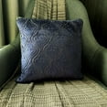 thumbnail image 5 of The HomeCentric Decorative Throw Pillow cover Blue Pack of 2, 24"x24" (60x60 cm) Velvet Lattice Pillow Case, Geometric Modern Style - Velvet Majestic Blue, 5 of 10