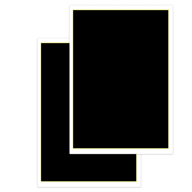 2 Pieces Laser Engraving Marking Paper 15.3x10.6 Inch Laser Engraving Paper for Ceramics Glass Metal, Black